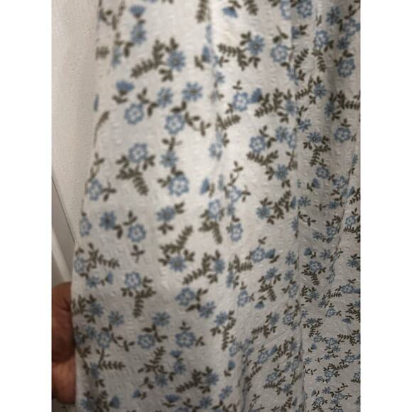 by the River Floral Tiered Flowy Ruffles Prairie Cottagecore Maxi Dress S/M - Picture 4 of 10